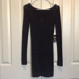 Sparkled dark purple dress